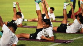 Jelang Kualifikasi Piala Asia U-23 2024 Timnas Indonesia U-23 latihan di Stadion Sriwedari, Solo. (Foto PSSI.org)