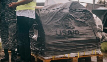 USAID providing disaster relief in the Philippines in the aftermath of Typhoon Krathon (Julian) in Northern Luzon.