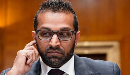 Kash Patel, director of the Federal Bureau of Investigation (FBI), during a Senate Appropriations Subcommittee on Commerce, Justice, Science, and Related Agencies hearing in Washington, DC, US, on Thursday, May 8, 2025.