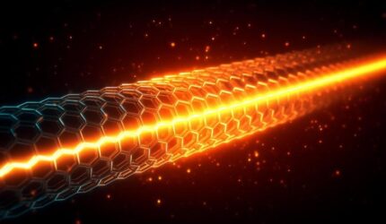 Ilustrasi Seni Energi Nanotube Karbon
