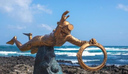 Haenyo Woman Diver Sculpture Jeju Island