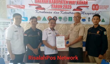 Dewan DPC KWRI WAY KANAN Periode 2025-2028 Laporkan keberadaan organisasi di Badan Kesbangpol