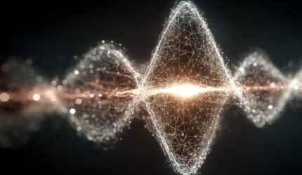 Sound Waves Konsep Seni Informasi Kuantum
