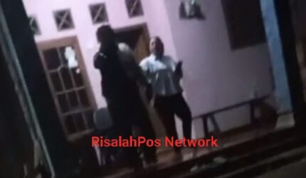 Kesal ketika ditagih oleh karyawan bank mekar: pasangan yang sudah menikah melakukan kekerasan dan tindakan yang tidak menyenangkan