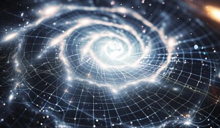 Apa yang Bersinar di Pusat Galaksi Kita? Studi Baru Menunjukkan Materi Gelap 2 Konsep Seni Materi Gelap Gravitasi Galaksi