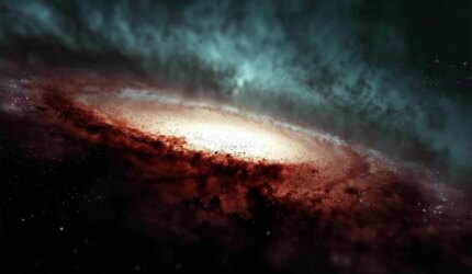 Seni Konsep Putaran Alam Semesta Astrofisika