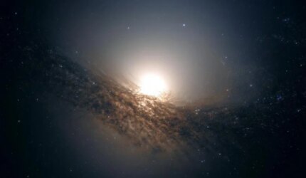 Ilustrasi Seni Halo Materi Gelap Galaksi