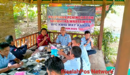 KWRI Way Kanan Adakan Pelatihan Jurnalis, M Fikri: Kita Harus Upgrade Diri