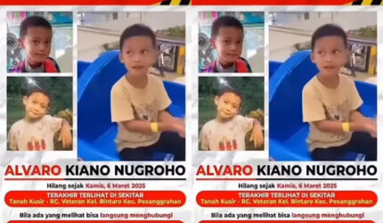 Alvaro Kiano Nugroho Ditemukan Tewas Setelah Hilang Berbulan-Bulan, Polres Metro Jaksel Tahan Ayah Tiri