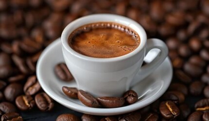 Seni Konsep Biji Kopi