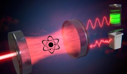 Sinar Laser Melewati Rongga yang Berisi Atom