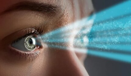 Mata Wanita Penglihatan Cerdas