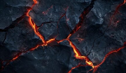 Konsep Lava Magma Retak Gempa