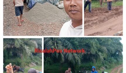 Masyarakat Dusun 1 dan Dusun 2 Desa Bonglai Kecamatan Banjit: Gotong Royong Jalan Kabupaten yang Belum Pernah Diperbaiki Secara Mandiri