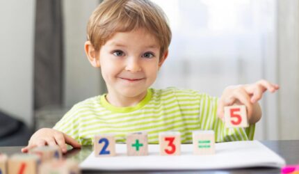 Blok Kayu Matematika Pembelajaran Anak