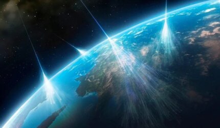 Ilustrasi Konsep Sinar Kosmik