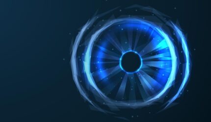 Ilustrasi Teknologi Mata Visi Komputer