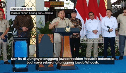 Siap Tanggung, Prabowo Minta Jalur Whoosh Dilanjut hingga Banyuwangi Jawa Timur