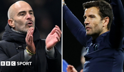 Enzo Maresca (left) and Brian Barry-Murphy