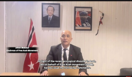 GAM Minta PBB Tekan Indonesia Buka Akses Bantuan untuk Korban Bencana Sumatera