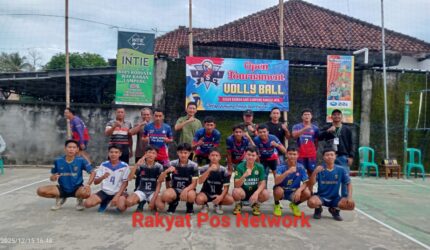 Kegiatan Turnamen Bola Voli Terbuka yang Berlangsung di Dusun Badran Sari, Kampung Rantau Jaya: Tetap Menjunjung Sportivitas
