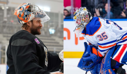 Skinner senang dia bisa memulai karir Penguin melawan Oilers, mantan rekan satu timnya