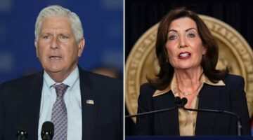 Eksekutif Nassau County Bruce Blakeman membela penggunaan iklan kampanye yang dibuat oleh AI; Gubernur Hochul menyebutnya berbohong